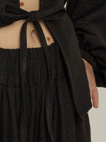 Wide Leg Pantalon Hiccup en noir