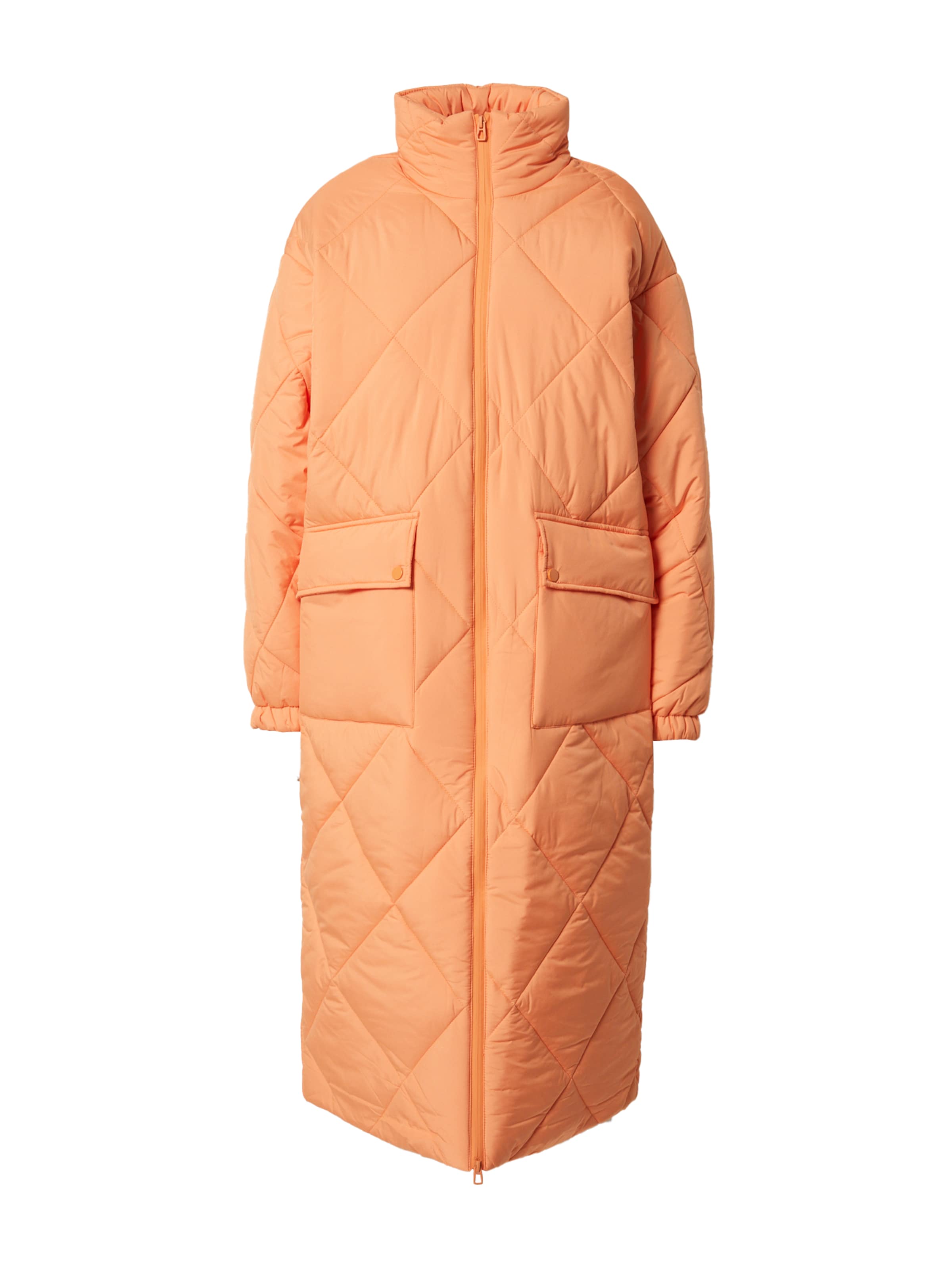 EDITED Vinterkappa 'Tine' i orange: framsida