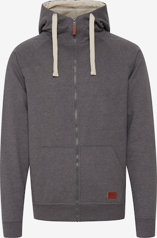 BLEND Sweat jacket 'Speedy' in Grey: front
