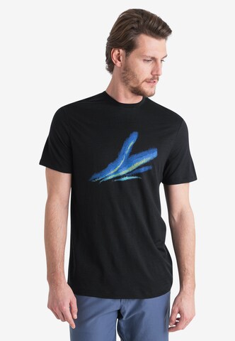 T-Shirt fonctionnel 'Tech Lite III' ICEBREAKER en noir : devant