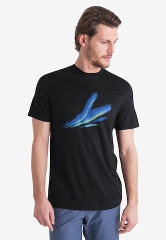 T-Shirt fonctionnel 'Tech Lite III' ICEBREAKER en noir : devant