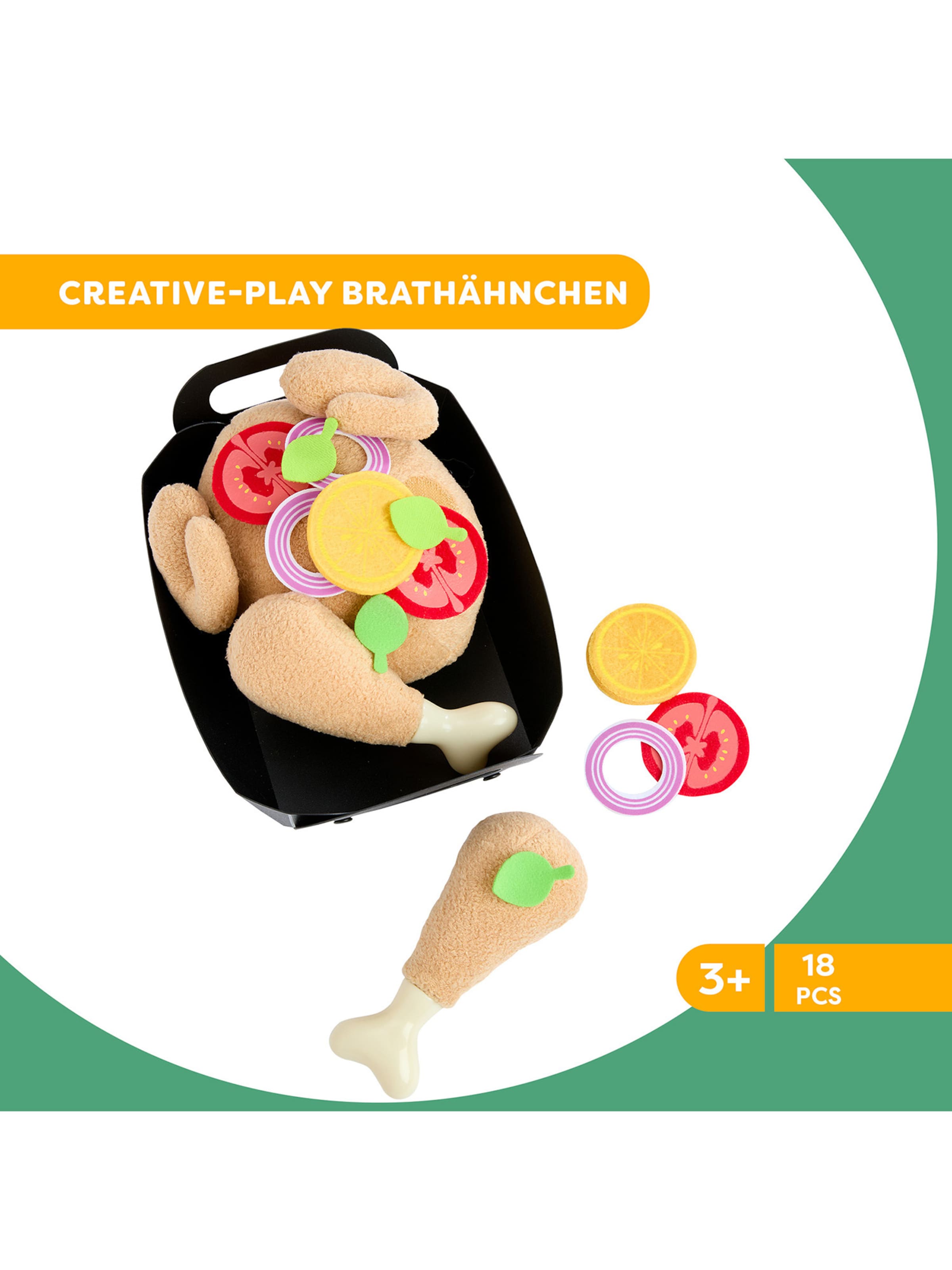 HABA Knuffels ' Creative Play - Brathähnchen ' in Gemengde kleuren