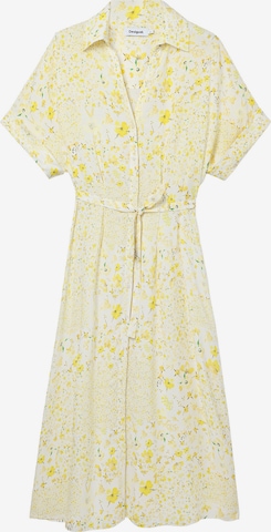 Robe-chemise Desigual en blanc : devant