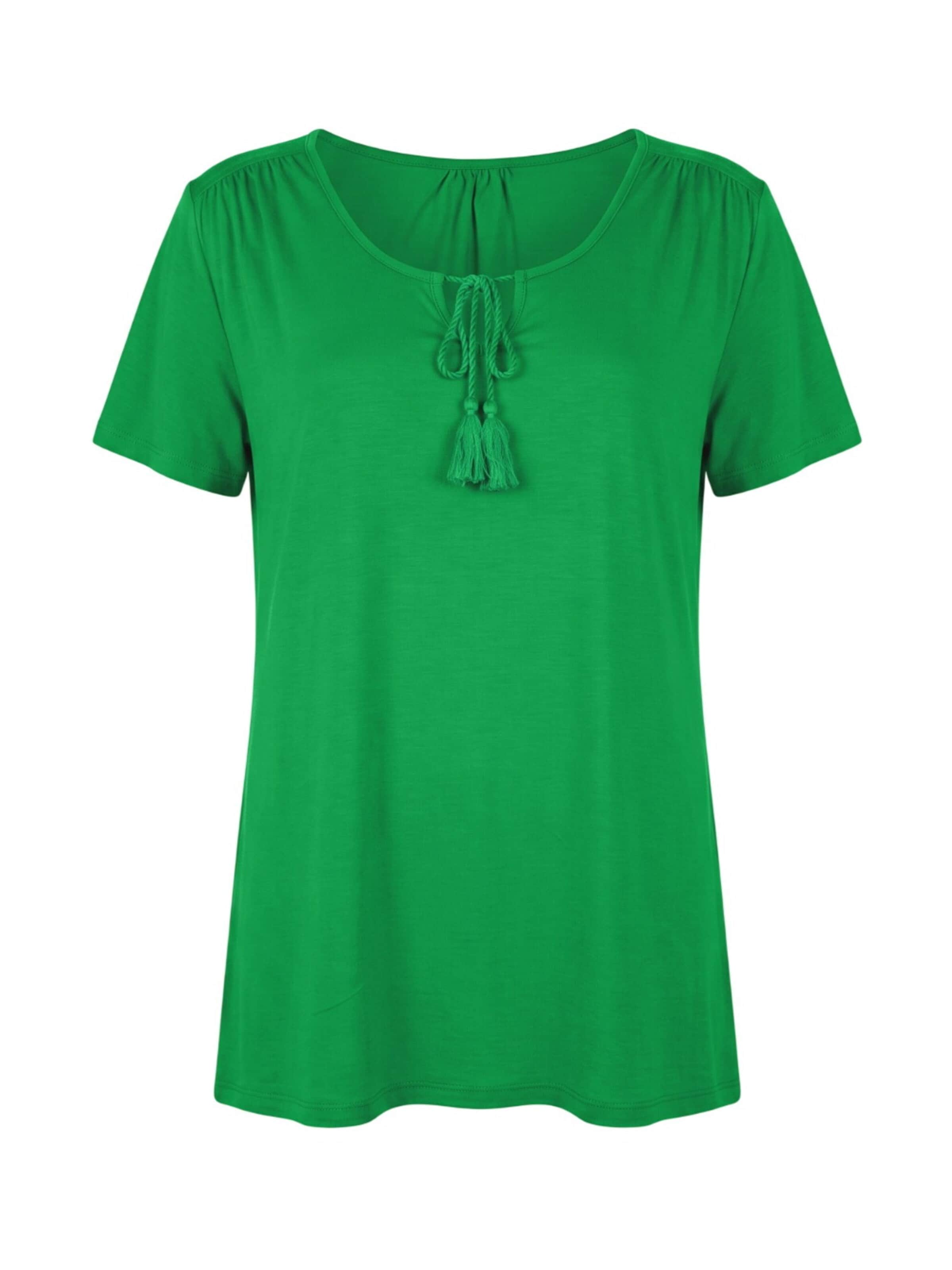 Shape Of You Blouse in Groen: voorkant