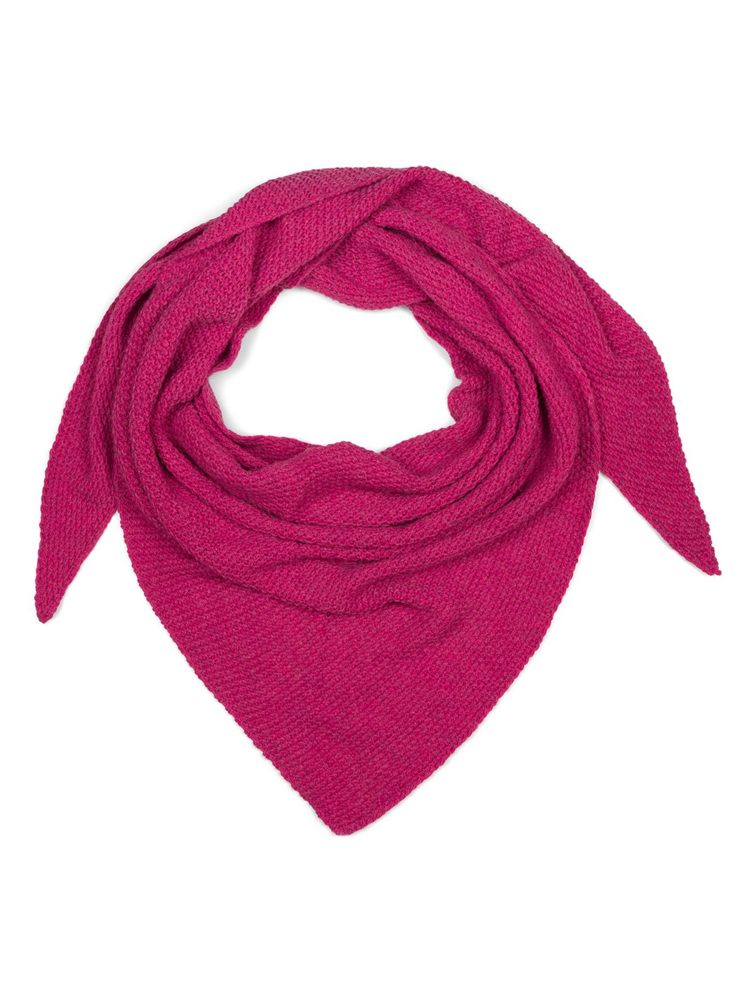 styleBREAKER Tuch 'Strick Dreiecktuch Einfarbig'‌‌‌‌‌‌‌ in Pink: Vorderseite