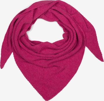 styleBREAKER Tuch 'Strick Dreiecktuch Einfarbig' in Pink: Vorderseite