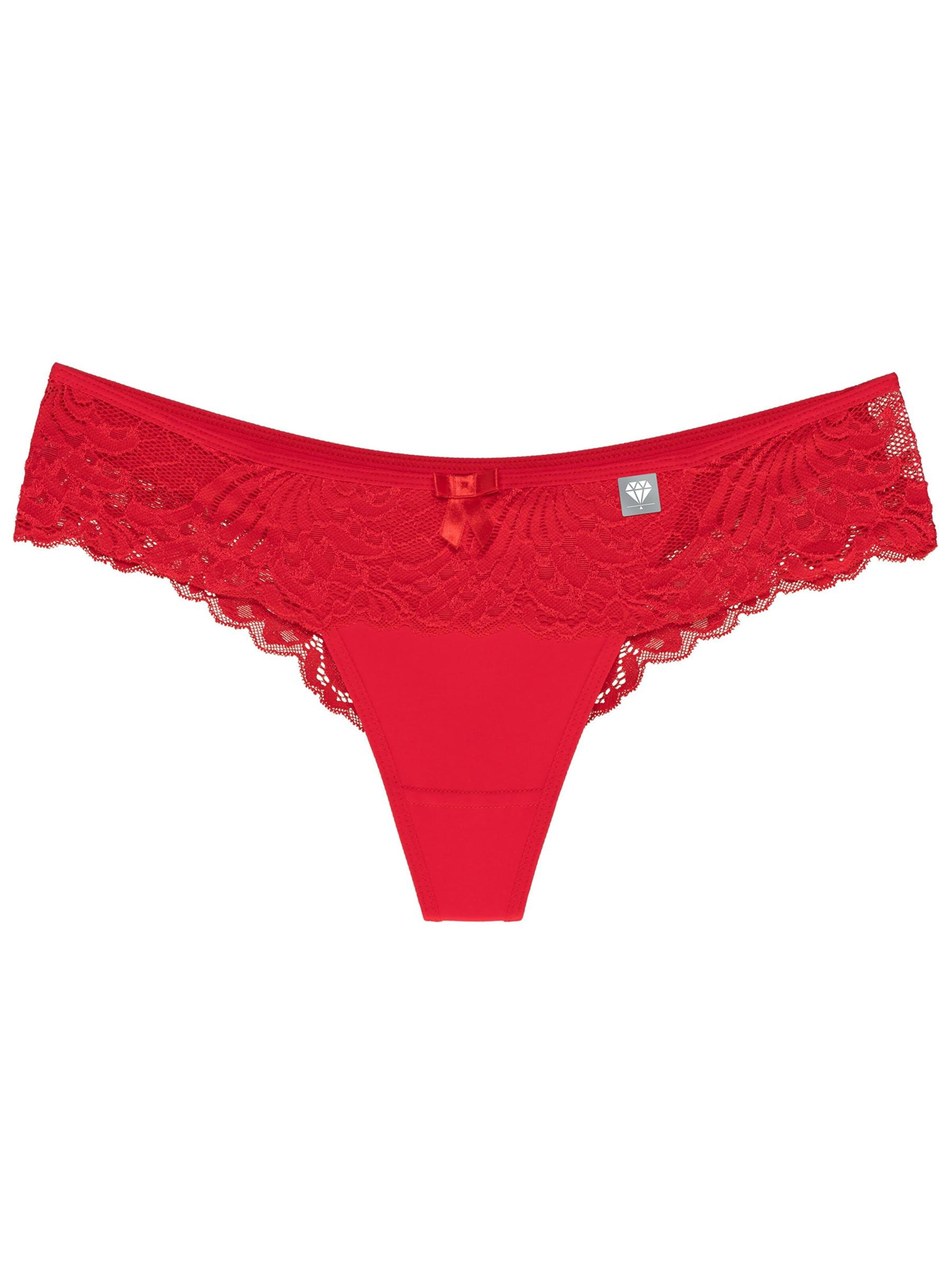 Wolbar Panty 'diamond 3503' in Red: front