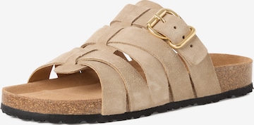Tamaris Pantolette in Beige: Vorderseite