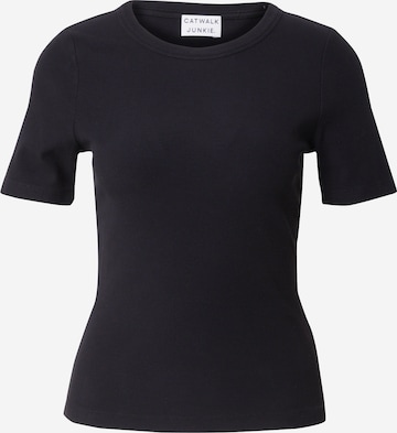 T-shirt CATWALK JUNKIE en noir : devant