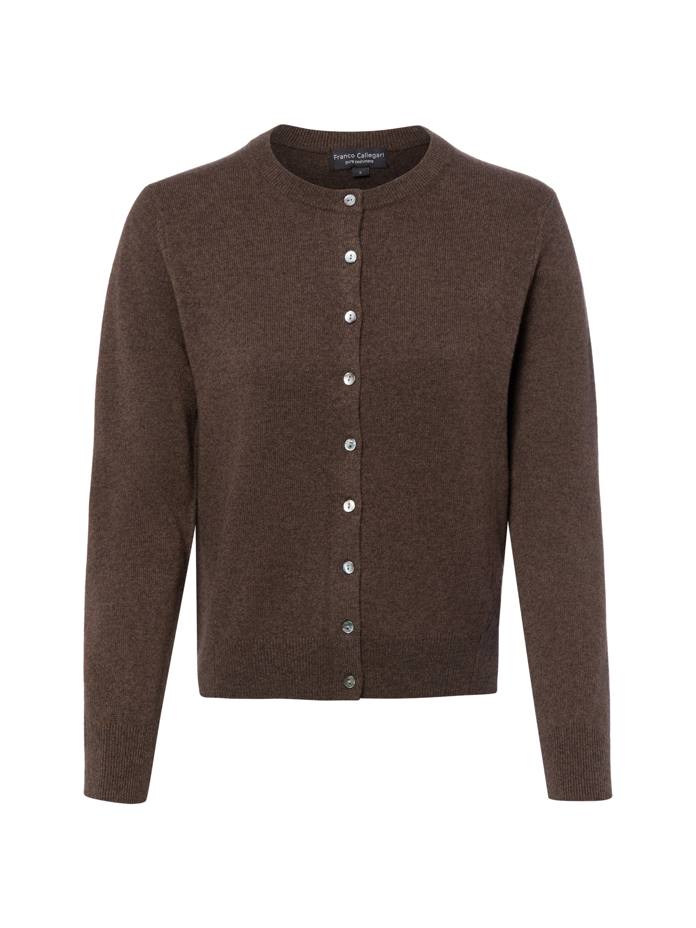 Franco Callegari Knit cardigan in Brown: front