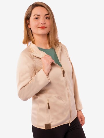 Gipfelglück Athletic Fleece Jacket 'Tamara' in Beige