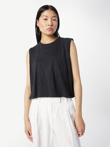 rag & bone Shirt in Zwart: voorkant