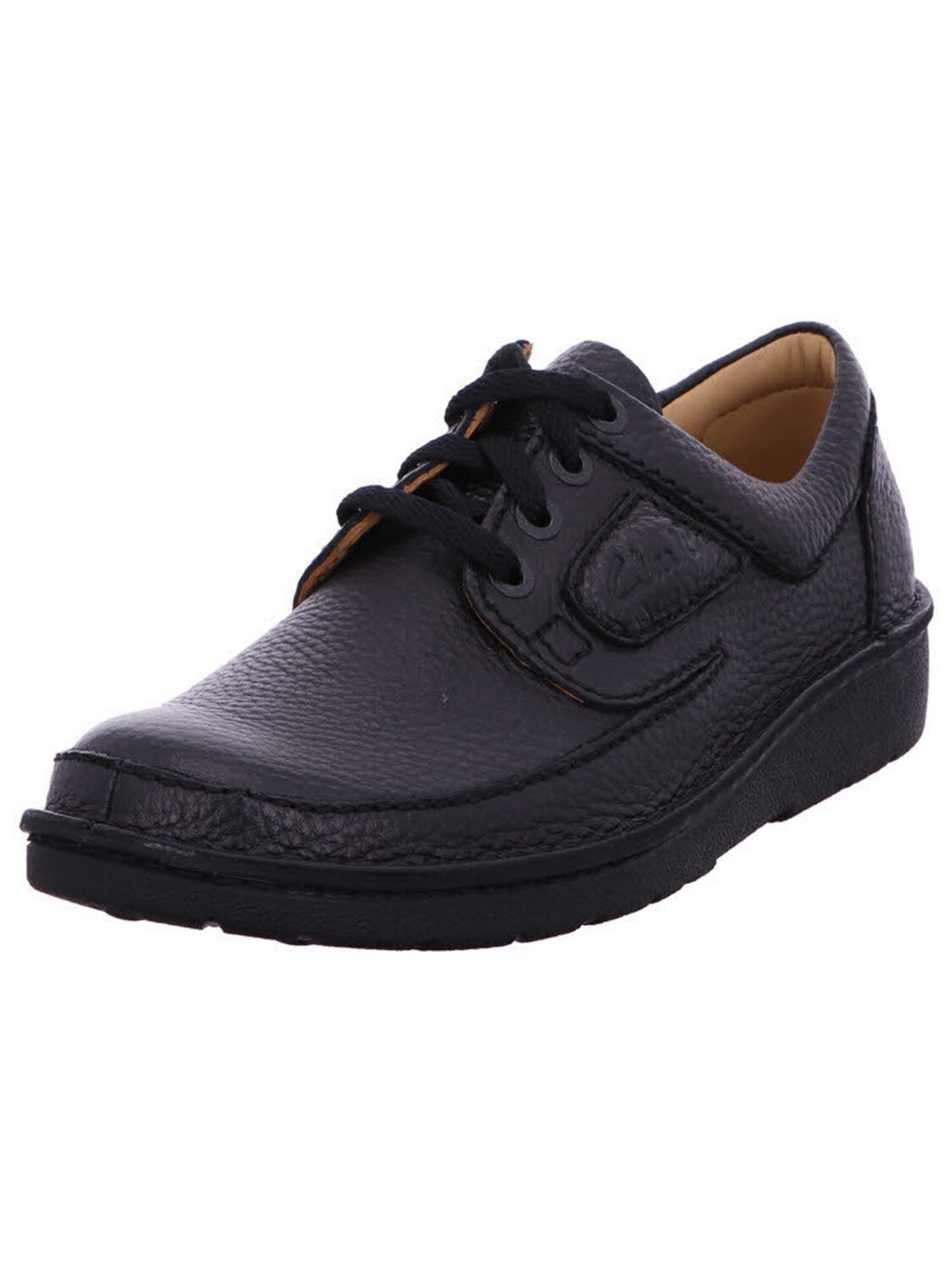 CLARKS - Zapatos con cordón 'Schnürschuh Herren 261420397 Echtleder in schwarz' en negro: frente