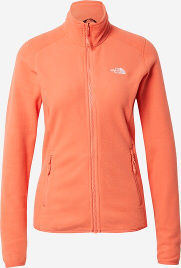 THE NORTH FACE Veste en polaire fonctionnelle 'GLACIER' en saumon / blanc, Vue avec produit