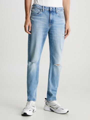 Calvin Klein Jeans Слим Джинсы 'SLIM TAPER' в Синий: спереди