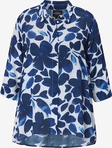 Ulla Popken Bluse in Blau: Vorderseite