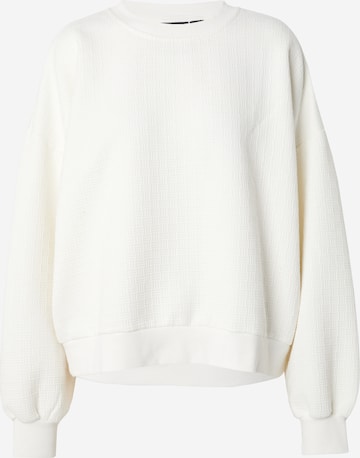 VANSSweater majica - bijela boja: prednji dio