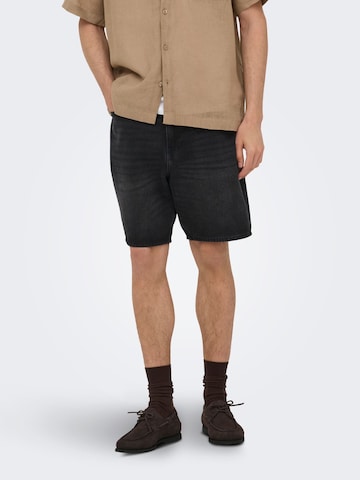 Loosefit Jean 'ONSFade' Only & Sons en noir : devant