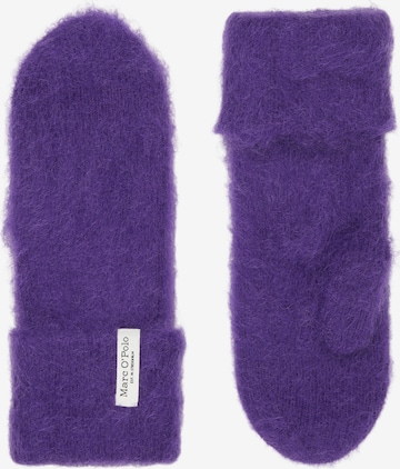 Marc O'Polo Full Finger Gloves in Purple: front