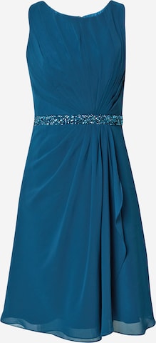 mascara Koktejlové šaty – modrá: přední strana