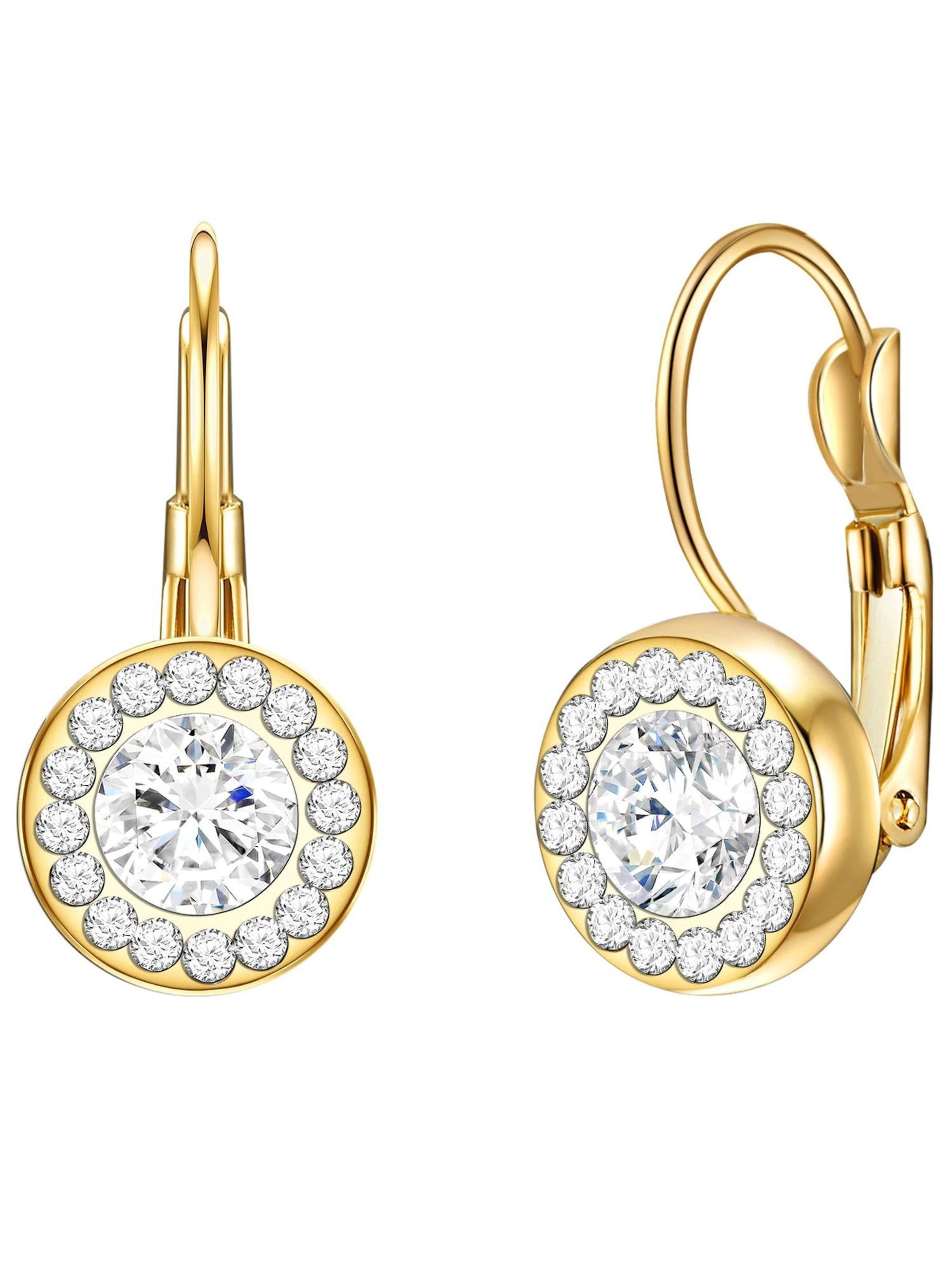 Boucles d'oreilles Lulu & Jane en or : devant