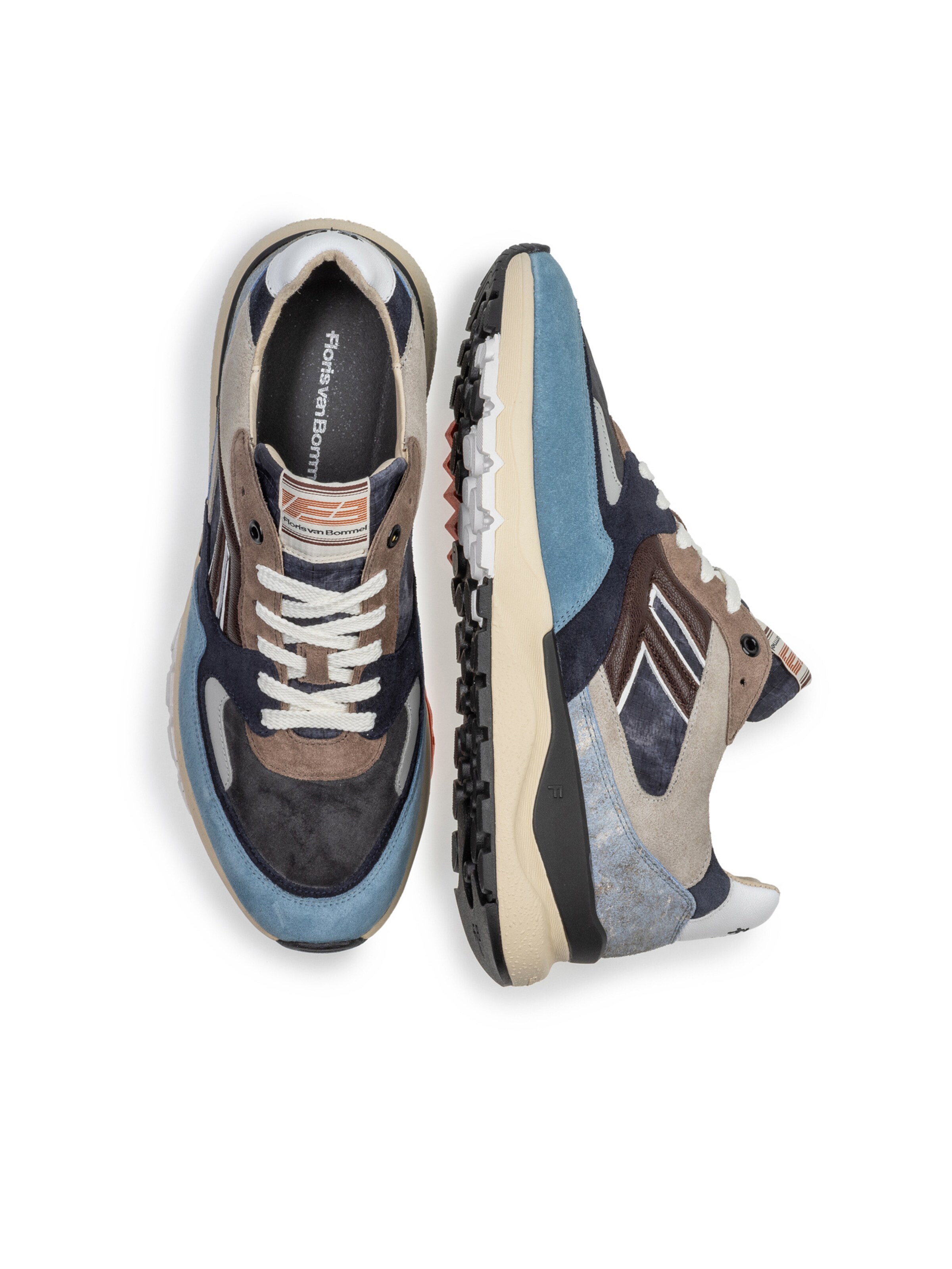 Floris van Bommel Sneaker 'De Treener 01.01' in Braun