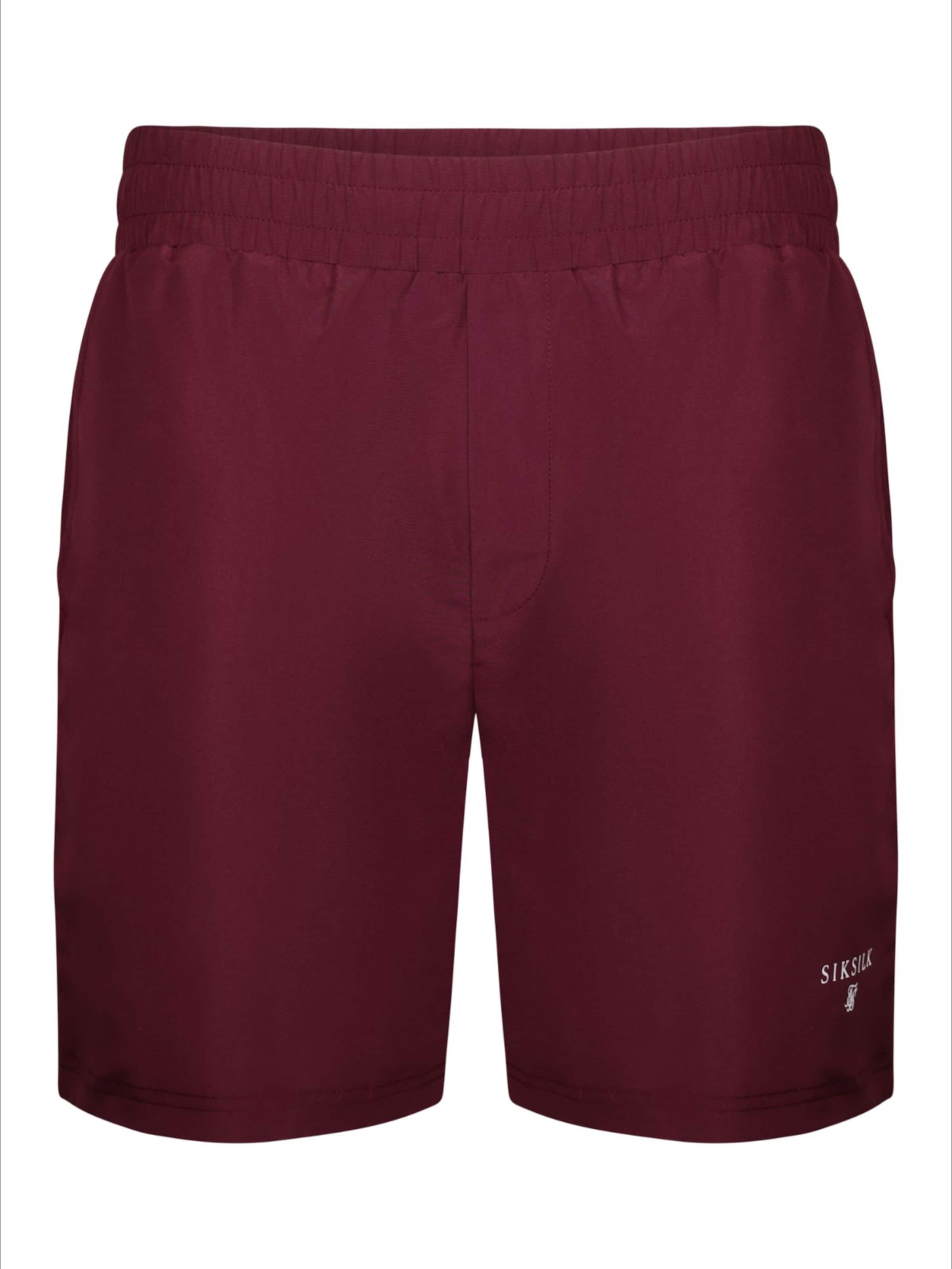 SikSilk Badeshorts in burgunder, Produktansicht