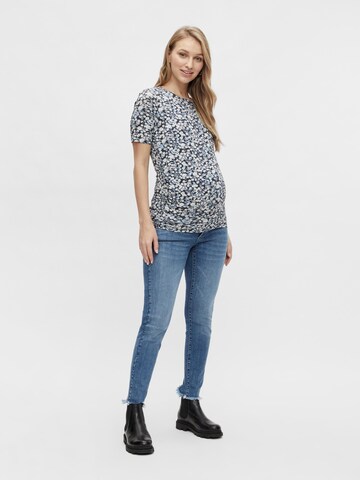 MAMALICIOUS T-Shirt 'Calla' in Blau