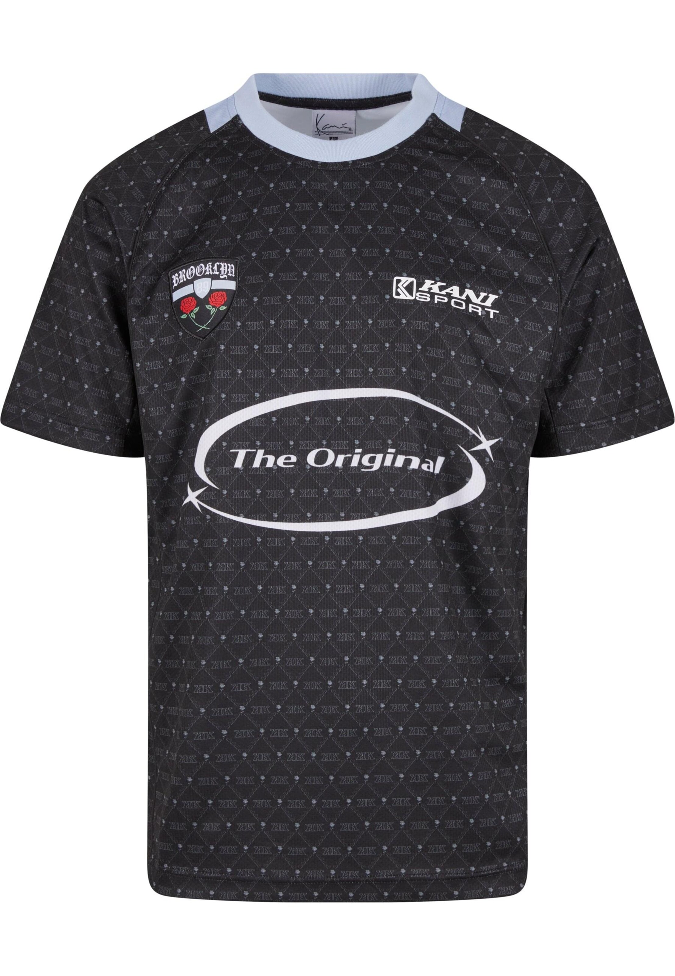 juoda Karl Kani Marškinėliai: priekis