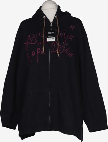 Ulla Popken Kapuzenpullover 9XL in Blau: Vorderseite