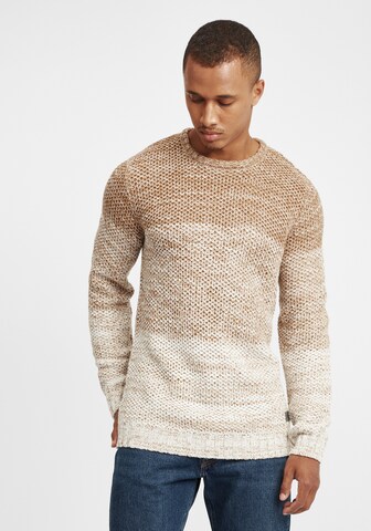 !Solid Sweater 'Ayton' in Beige: front