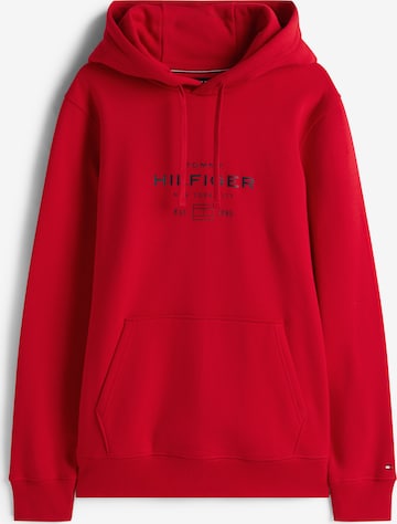 Sweat-shirt TOMMY HILFIGER en rouge : devant