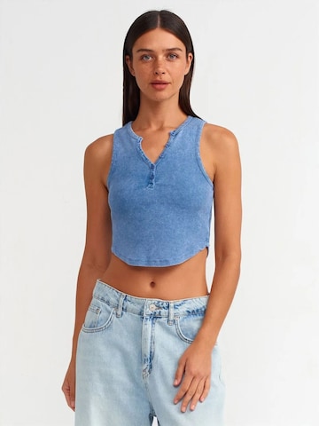Dilvin Top in Blue: front