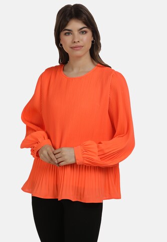 MYMO Blouse in Oranje: voorkant