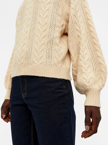 OBJECT Sweter 'ELENA' w kolorze beżowy