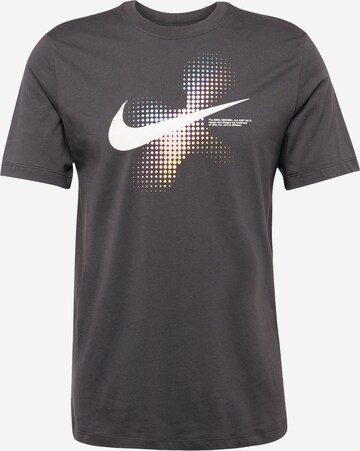 Tricou 'SWOOSH' de la Nike Sportswear pe gri: față