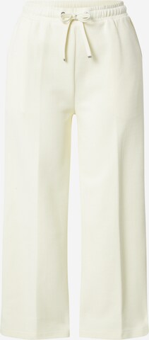 Calvin Klein Wide leg Broek in Beige: voorkant