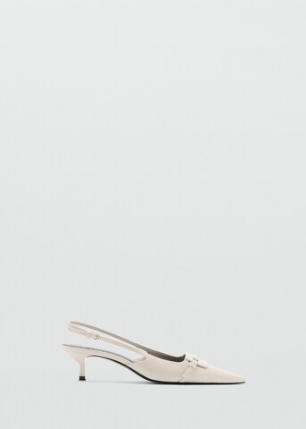 MANGO Slingback Pumps in Beige
