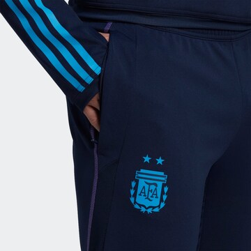 ADIDAS PERFORMANCE Skinny Workout Pants 'Argentinien Tiro 23' in Blue