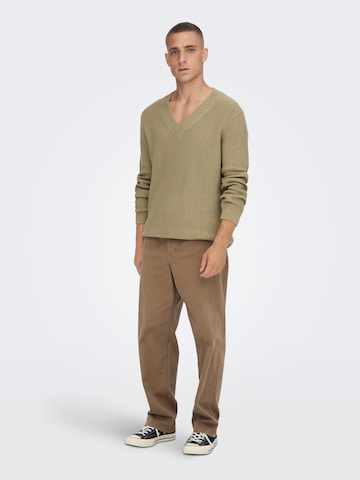 Only & Sons Pullover in Grau