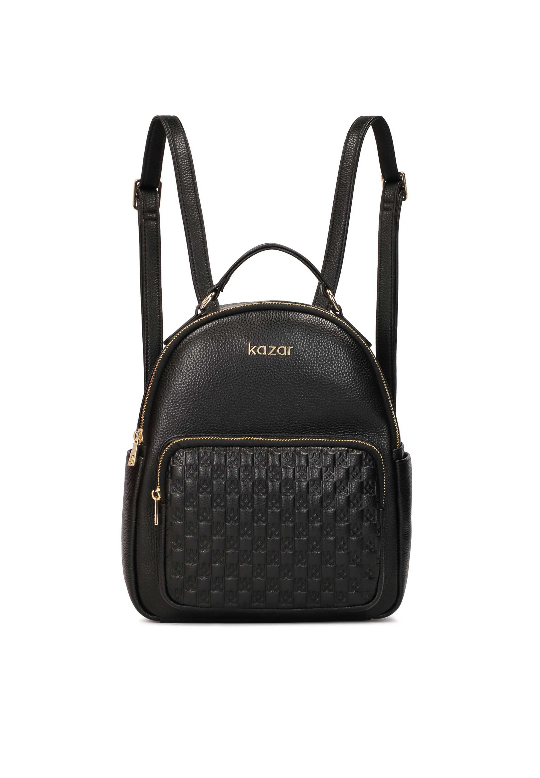 Kazar Rugzak in Zwart: voorkant