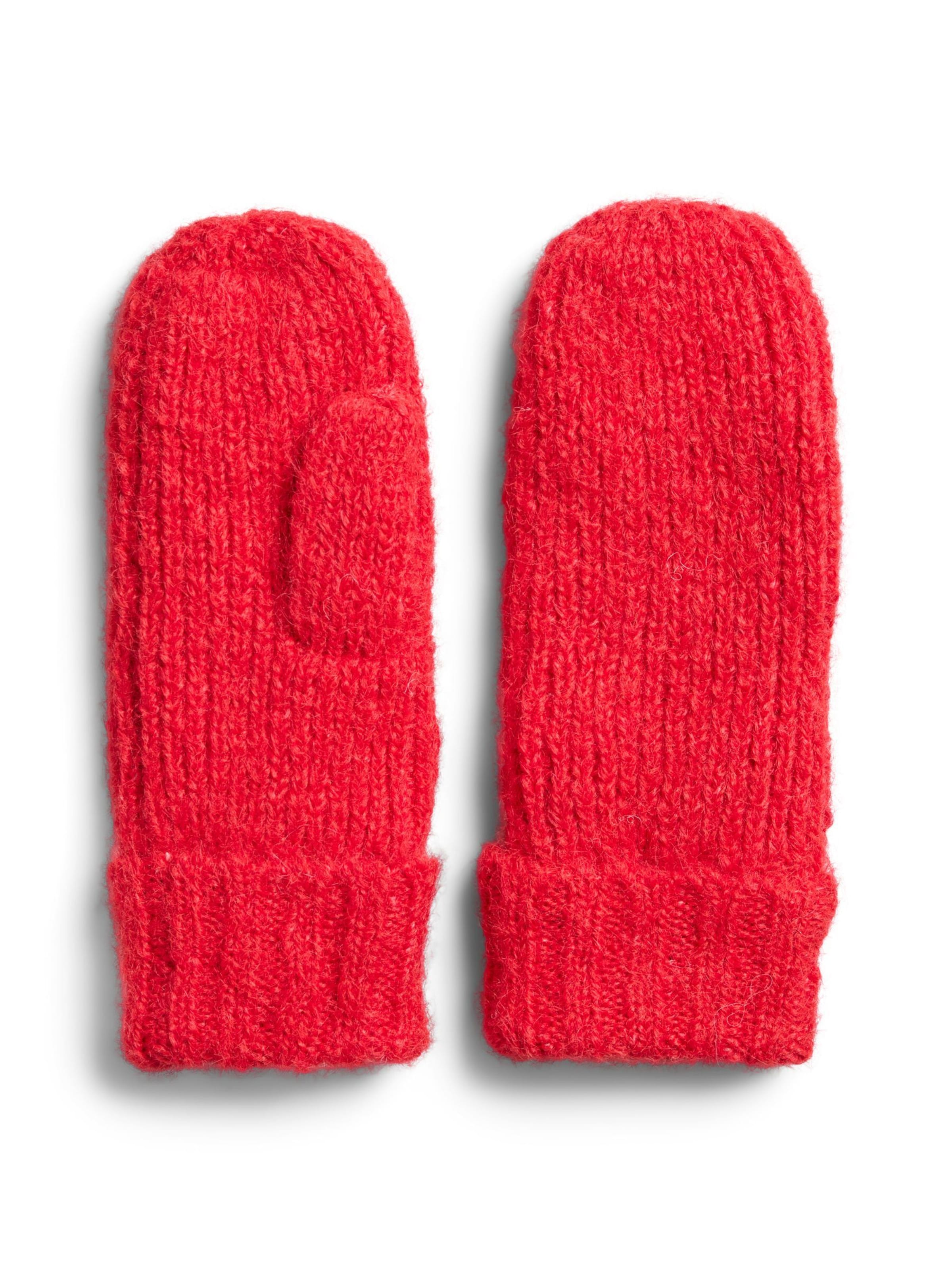 PIECES Wanten 'PCNambi' in Rood: voorkant