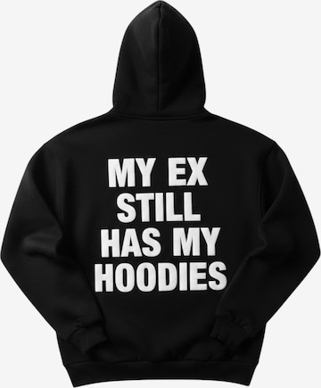 Kleidermafia Collegepaita 'Oversize EX Part II Hoodie - Black and White' värissä musta: etupuoli
