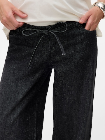 MAMALICIOUS Wide leg Jeans 'MLFULA' in Black