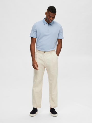 SELECTED HOMME - regular Pantalón plisado 'Jones' en beige