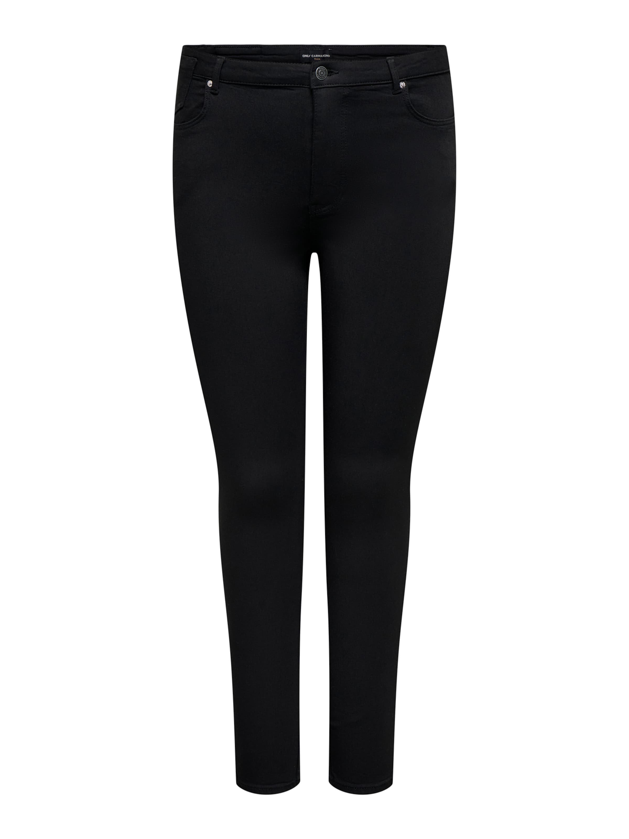 ONLY Carmakoma Skinny Jeans 'CARJackson' in Black: front