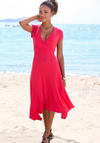 Robe d’été BEACH TIME en rouge : devant