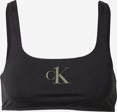 Calvin Klein Swimwear Bikinitop in grün / schwarz, Produktansicht