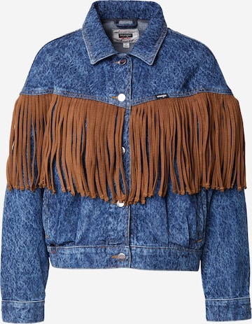 WRANGLER Tussenjas in Blauw: voorkant