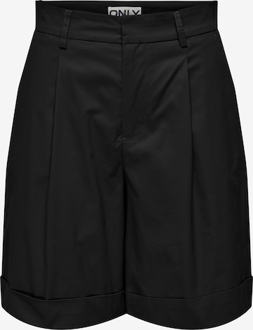 ONLY Loosefit Élére vasalt nadrágok 'ONLROSALIE' - fekete: elől